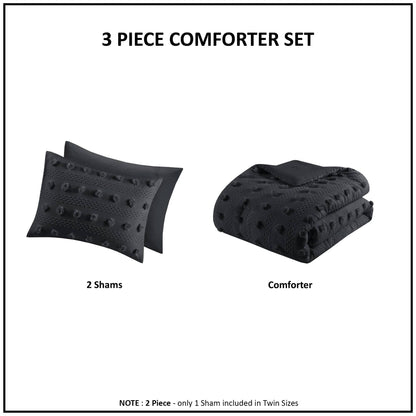 Intelligent Design Vera Clip Jacquard Comforter Set