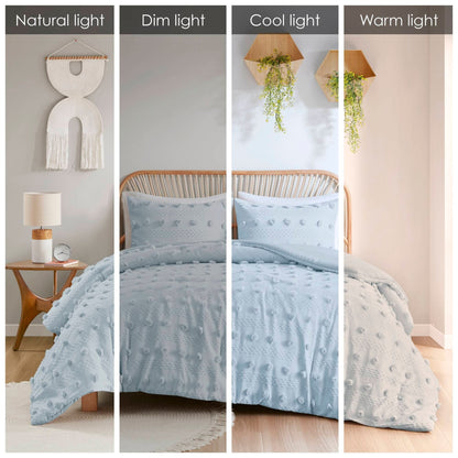 Intelligent Design Vera Clip Jacquard Comforter Set