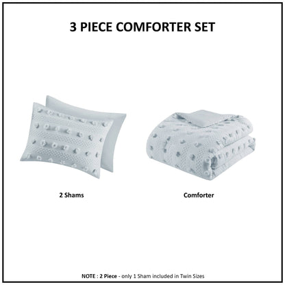 Intelligent Design Vera Clip Jacquard Comforter Set