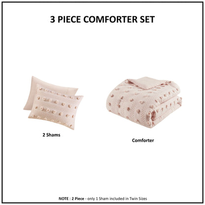 Intelligent Design Vera Clip Jacquard Comforter Set