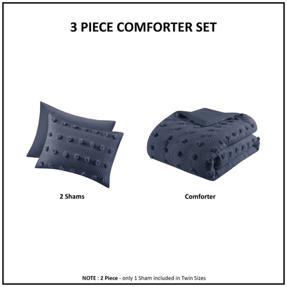 Intelligent Design Vera Clip Jacquard Comforter Set