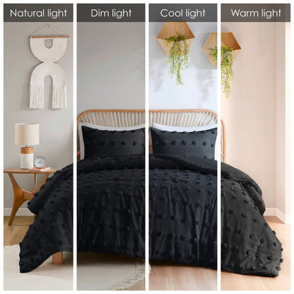 Intelligent Design Vera Clip Jacquard Comforter Set