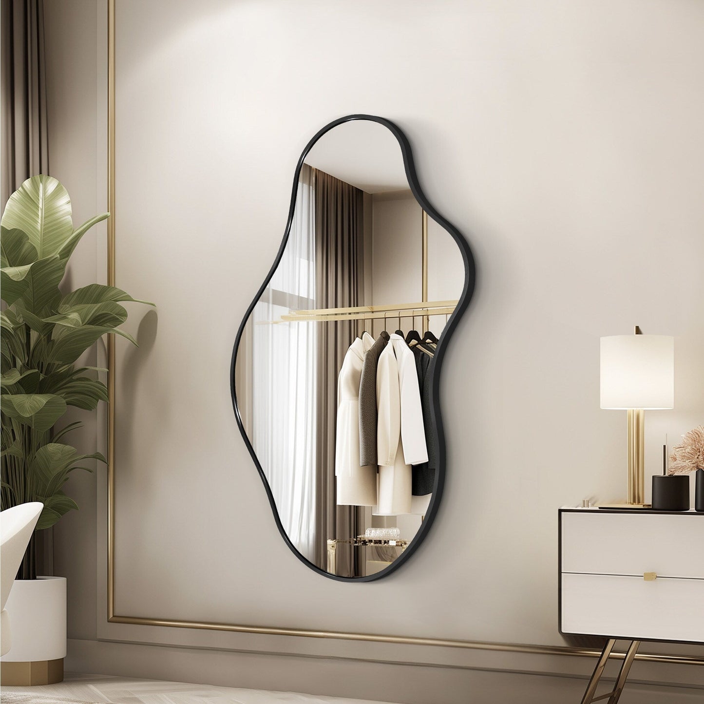 Irregular Wall Mirror Decorative Asymmetrical Wall Mirror