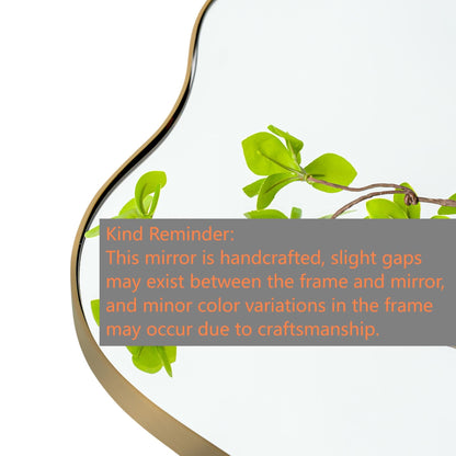 Irregular Wavy Antique Wall Mirror - 35.8×21.7