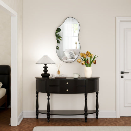 Irregular Wavy Antique Wall Mirror - 35.8×21.7
