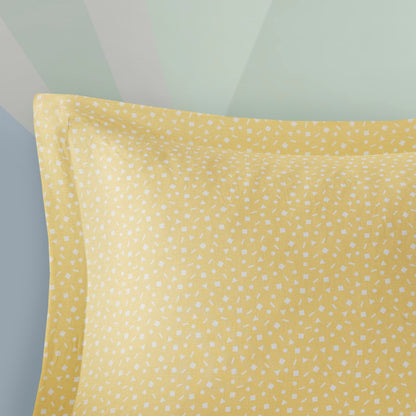 Jessie Yellow Rainbow Sunburst Reversible Cotton Comforter Set by Urban Habitat Kids