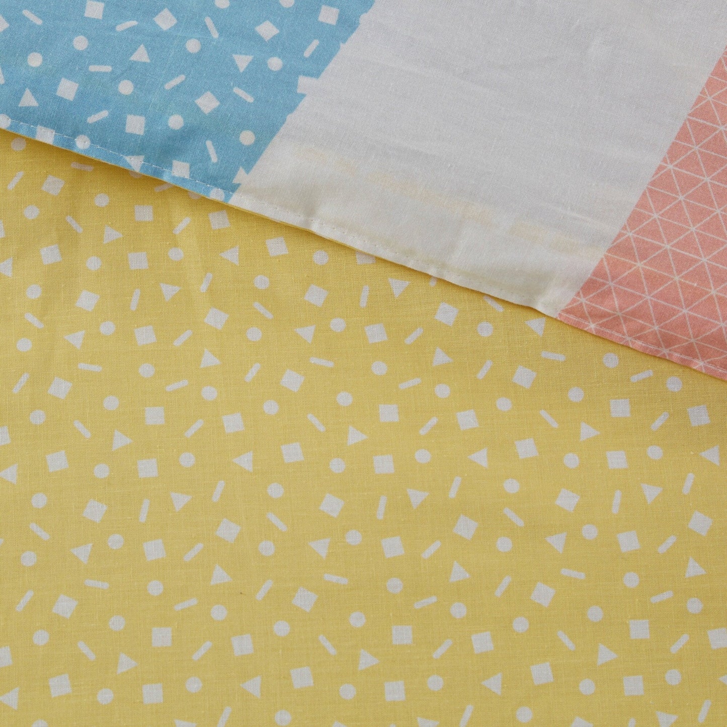 Jessie Yellow Rainbow Sunburst Reversible Cotton Comforter Set by Urban Habitat Kids