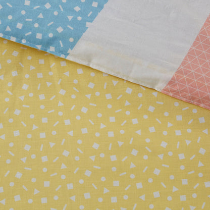 Jessie Yellow Rainbow Sunburst Reversible Cotton Comforter Set by Urban Habitat Kids