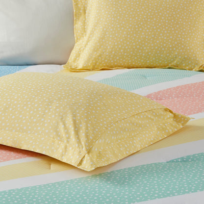 Jessie Yellow Rainbow Sunburst Reversible Cotton Comforter Set by Urban Habitat Kids