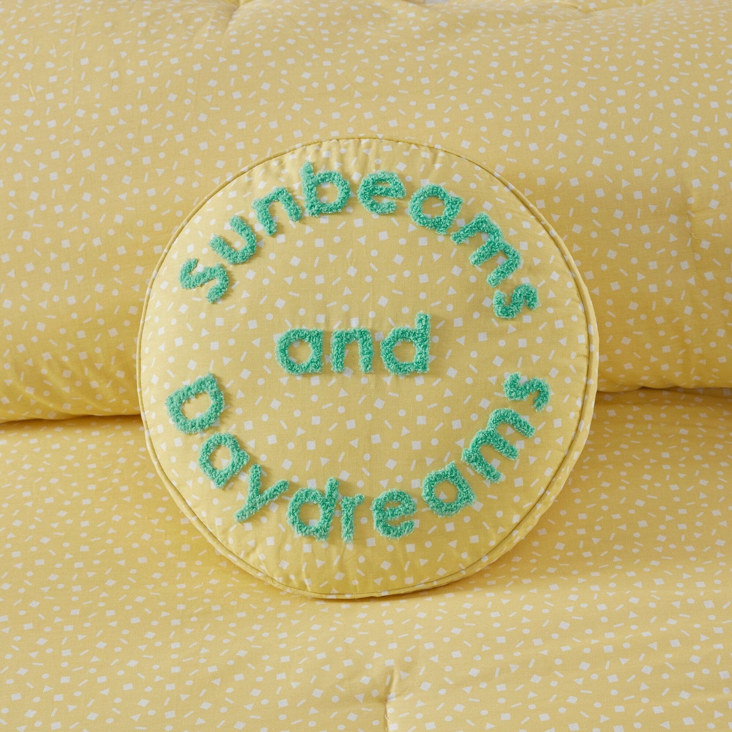 Jessie Yellow Rainbow Sunburst Reversible Cotton Comforter Set by Urban Habitat Kids