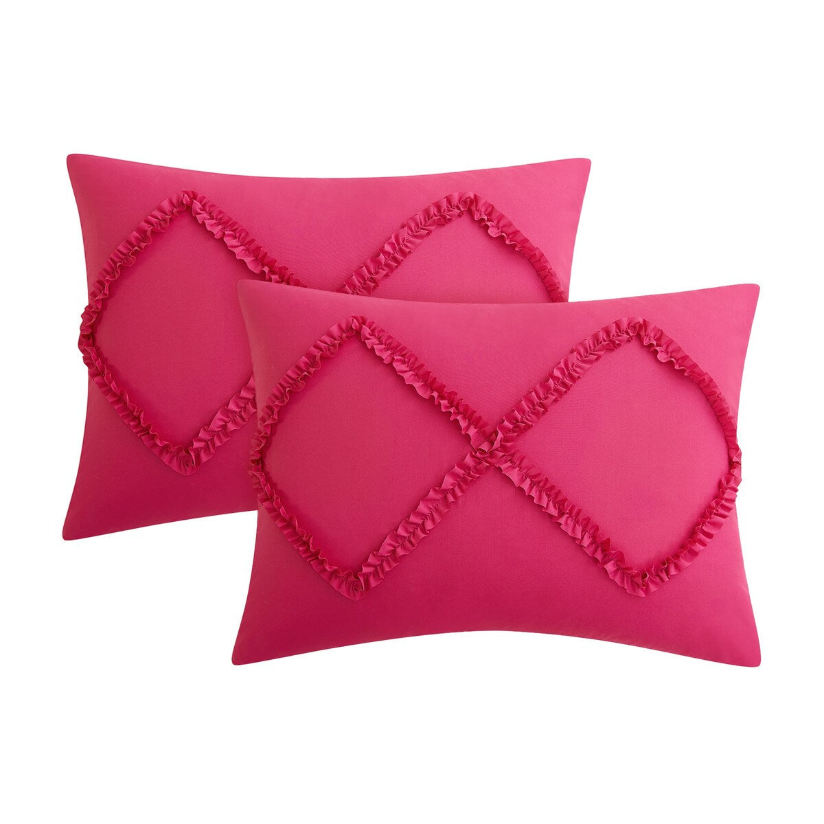Juicy Couture Diamond Ruffle Reversible Comforter Set