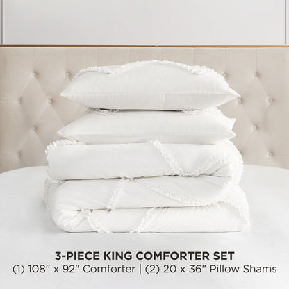 Juicy Couture Diamond Ruffle Reversible Comforter Set