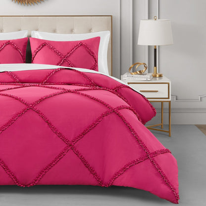 Juicy Couture Diamond Ruffle Reversible Comforter Set