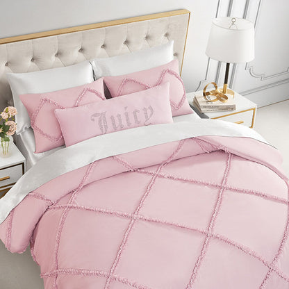 Juicy Couture Diamond Ruffle Reversible Comforter Set