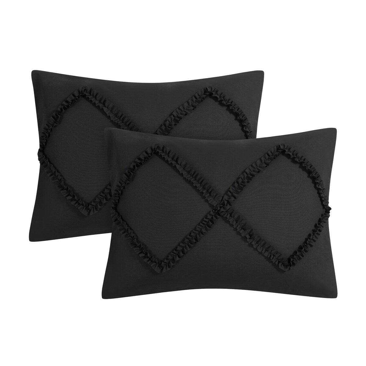 Juicy Couture Diamond Ruffle Reversible Comforter Set