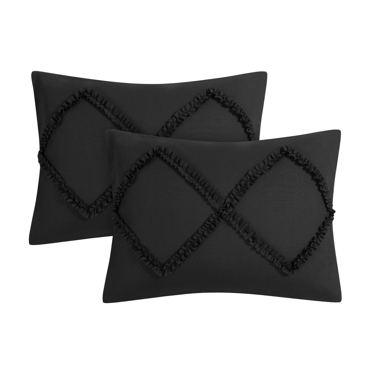 Juicy Couture Diamond Ruffle Reversible Comforter Set