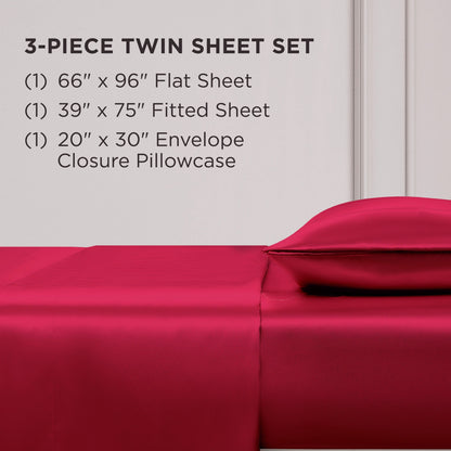 Juicy Couture Silky Satin Sheet Set