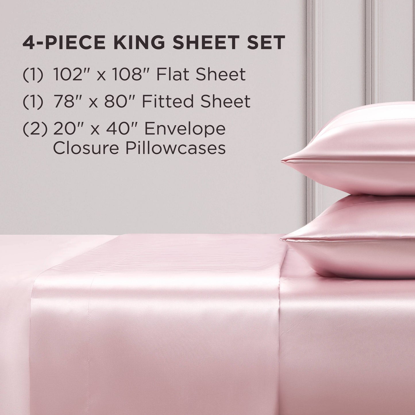 Juicy Couture Silky Satin Sheet Set