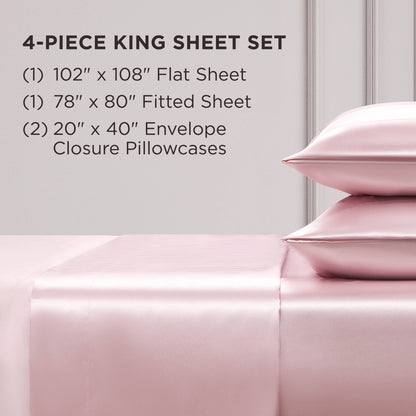 Juicy Couture Silky Satin Sheet Set