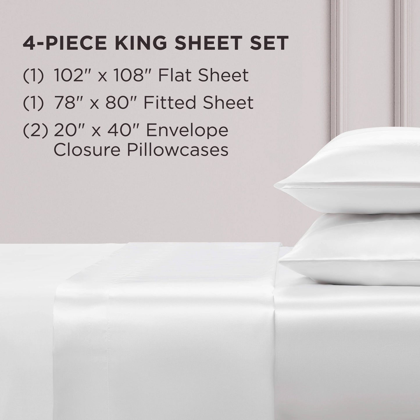 Juicy Couture Silky Satin Sheet Set