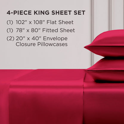 Juicy Couture Silky Satin Sheet Set