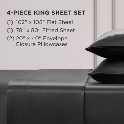 Juicy Couture Silky Satin Sheet Set