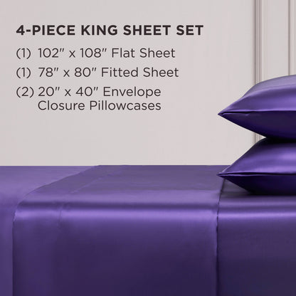 Juicy Couture Silky Satin Sheet Set