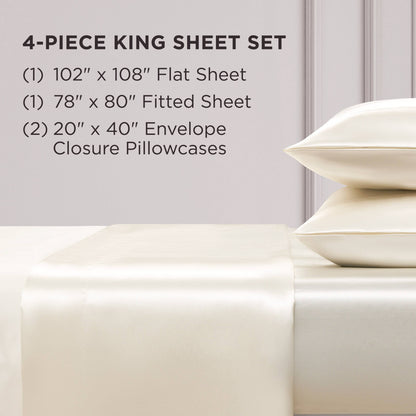 Juicy Couture Silky Satin Sheet Set