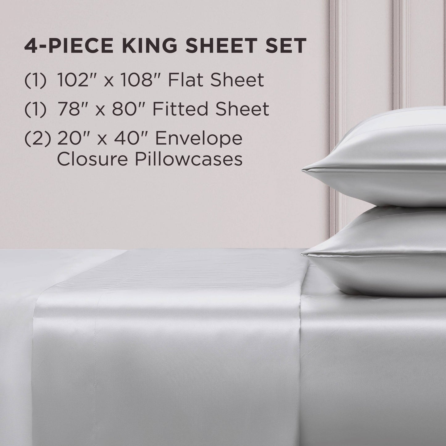 Juicy Couture Silky Satin Sheet Set