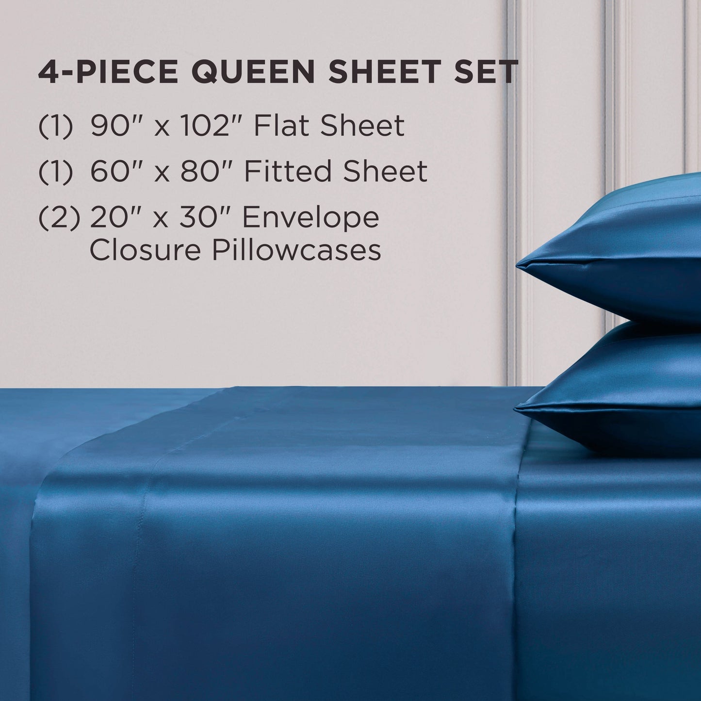 Juicy Couture Silky Satin Sheet Set