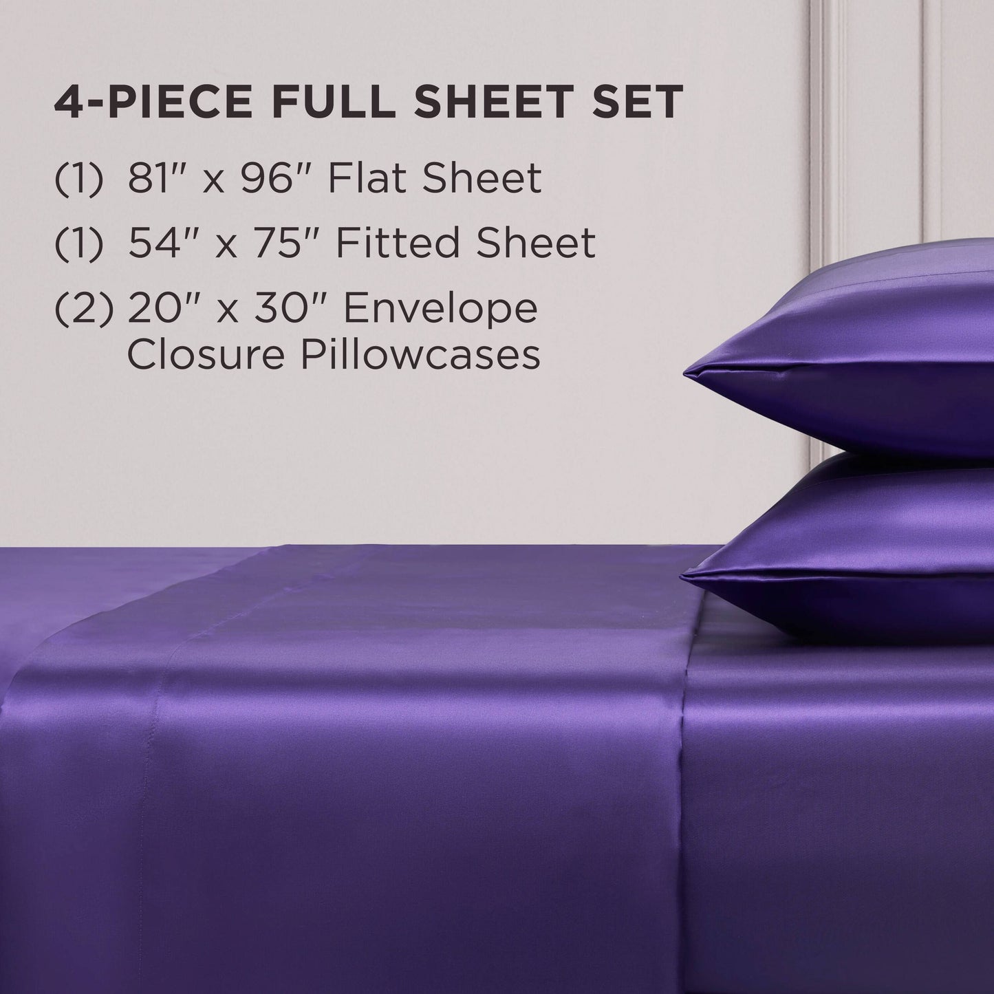 Juicy Couture Silky Satin Sheet Set