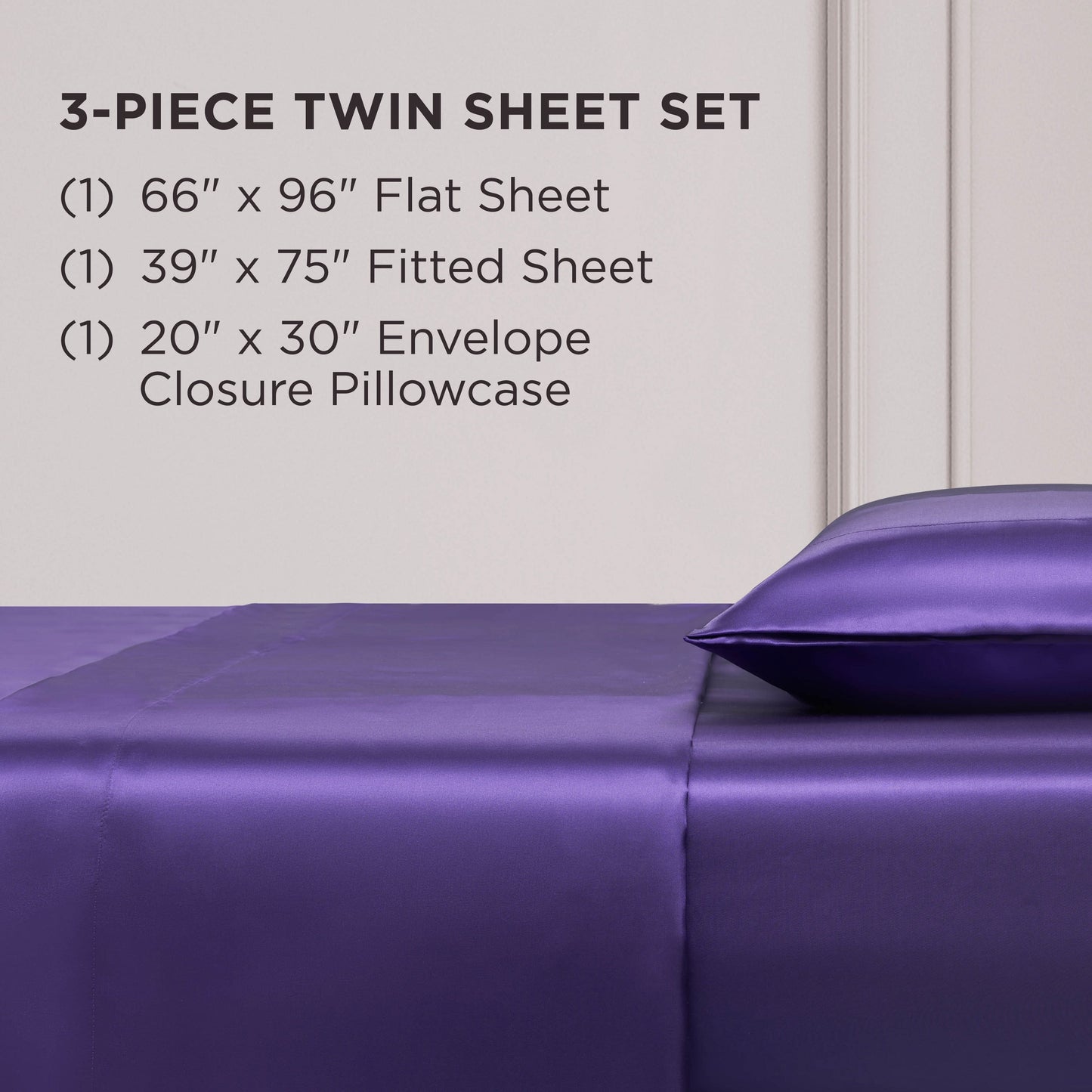 Juicy Couture Silky Satin Sheet Set