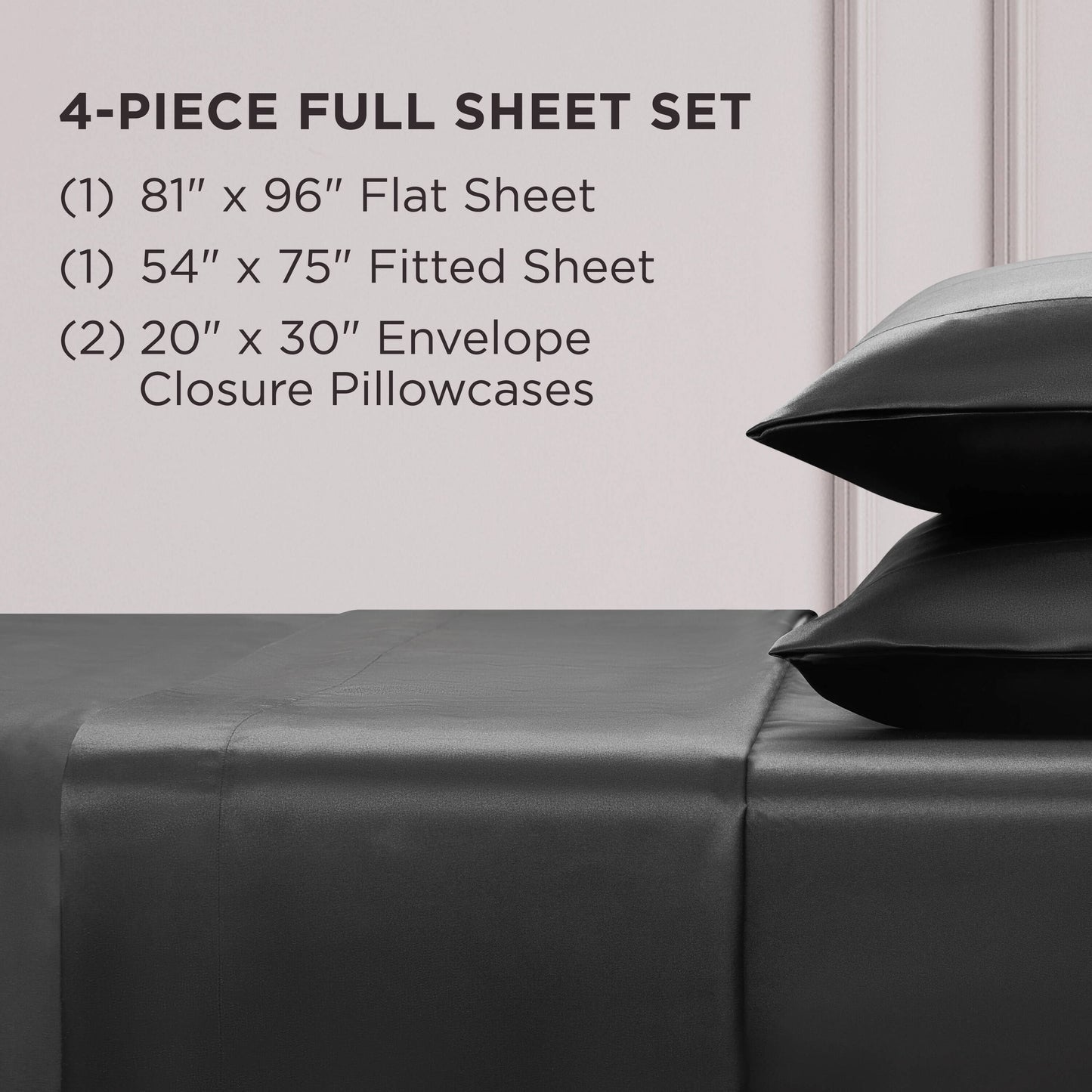 Juicy Couture Silky Satin Sheet Set