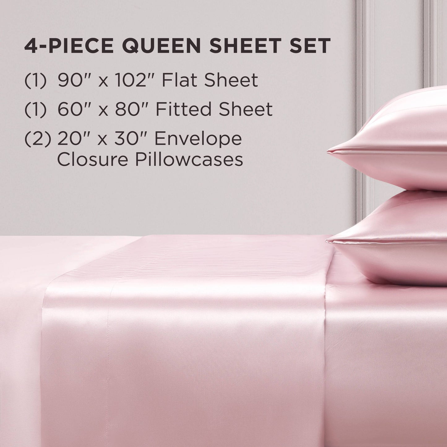 Juicy Couture Silky Satin Sheet Set