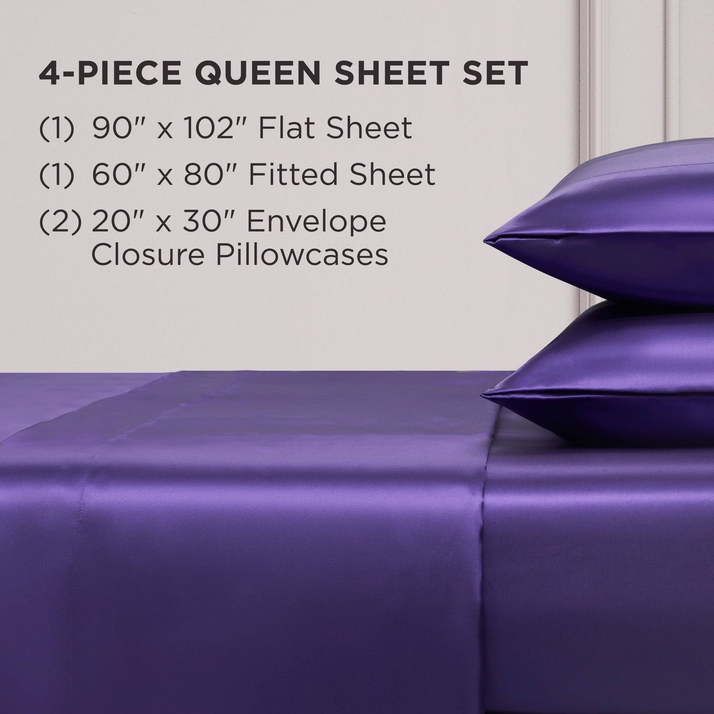 Juicy Couture Silky Satin Sheet Set