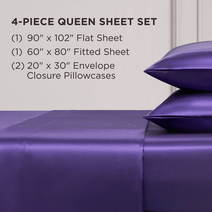 Juicy Couture Silky Satin Sheet Set