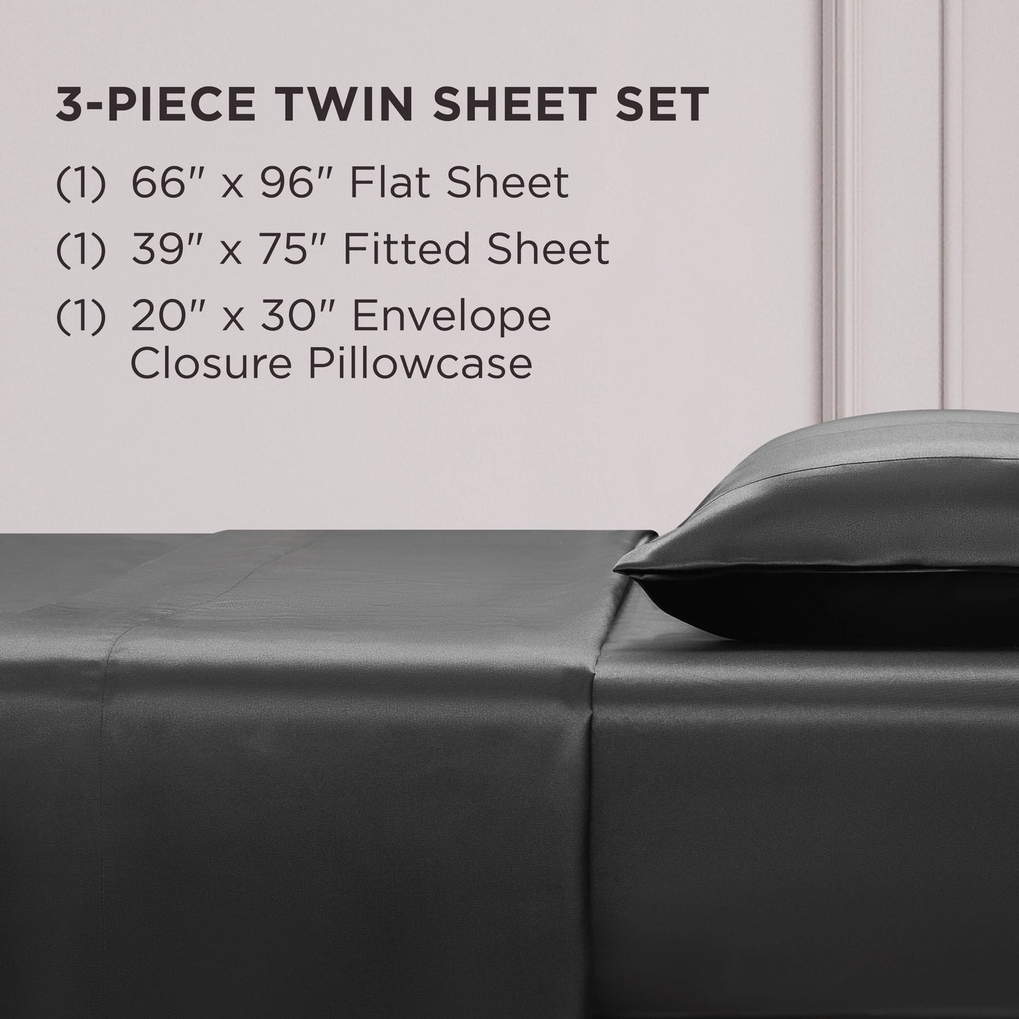 Juicy Couture Silky Satin Sheet Set