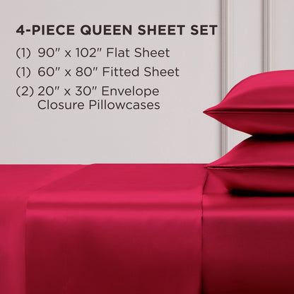 Juicy Couture Silky Satin Sheet Set