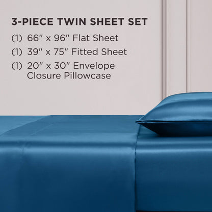 Juicy Couture Silky Satin Sheet Set