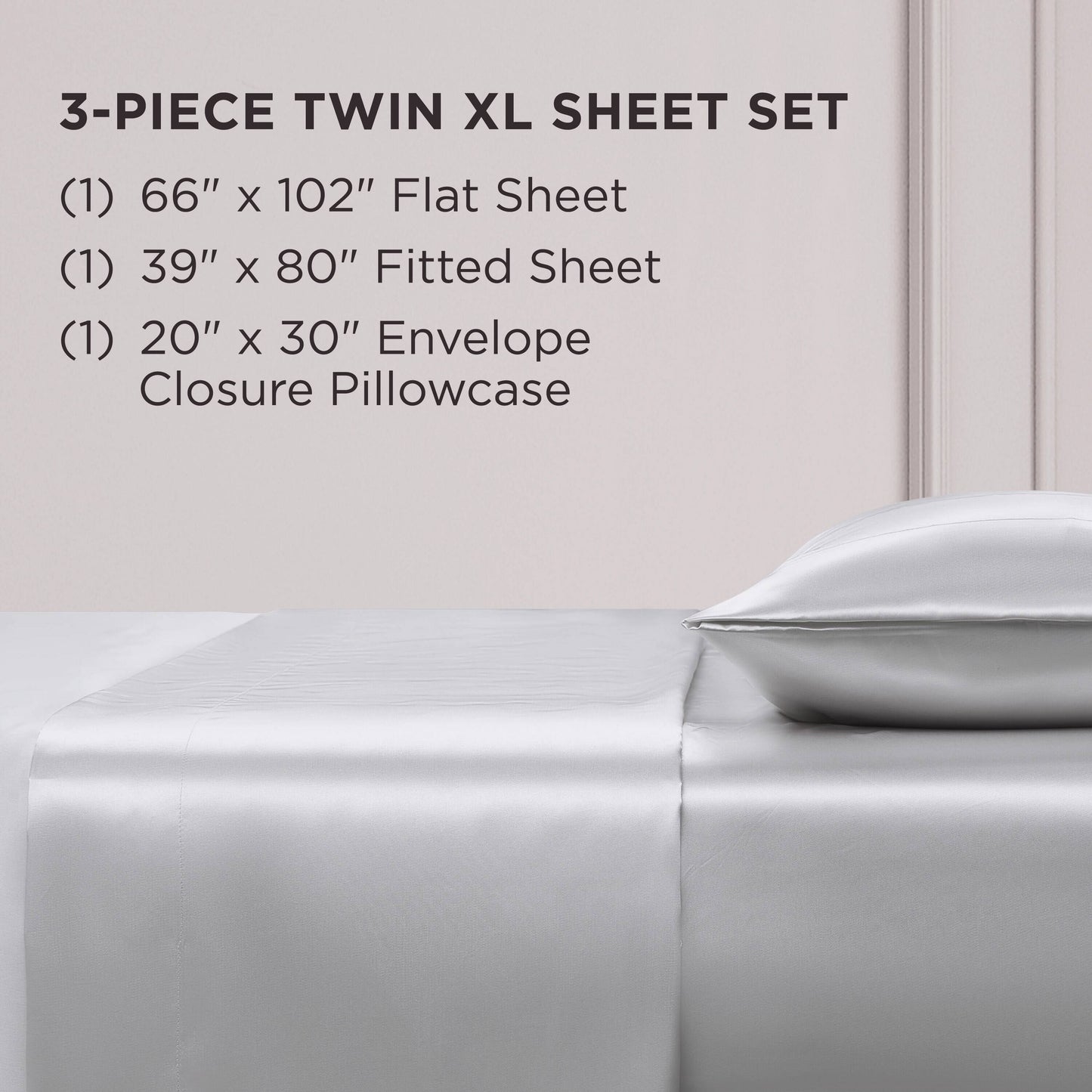 Juicy Couture Silky Satin Sheet Set