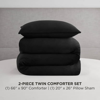 Juicy Couture Solid Velour Comforter and Sham Sets