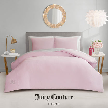 Juicy Couture Solid Velour Comforter and Sham Sets