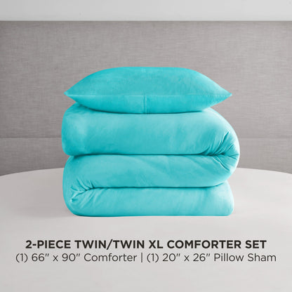 Juicy Couture Solid Velour Comforter and Sham Sets