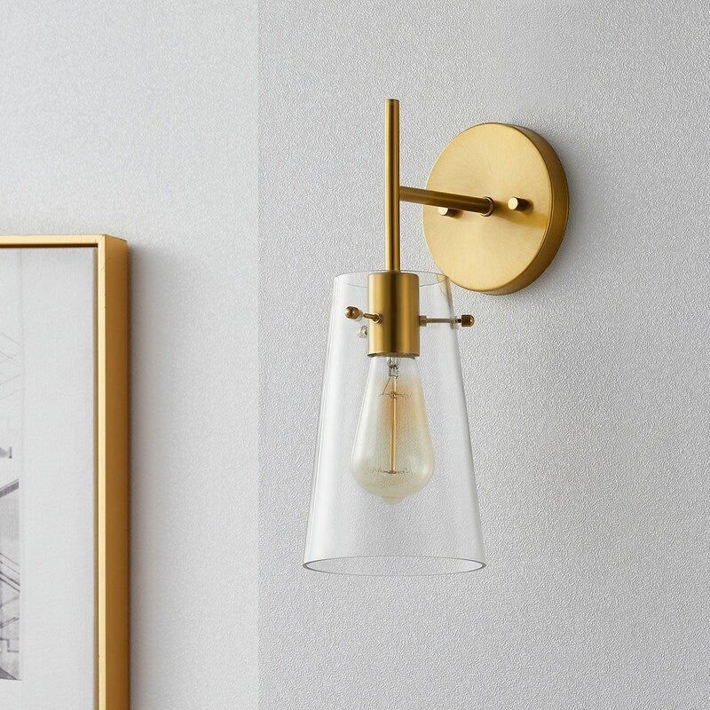 KAWOTI 5-in W 1-light Modern Armed Wall Sconce