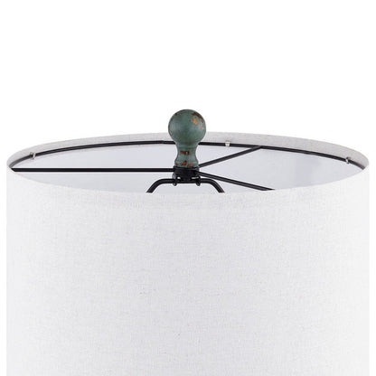 KAWOTI 25.5 Framhouse Table Lamp Set with USB Ports, Bulbs(Set of 2) - W12 x H25.5