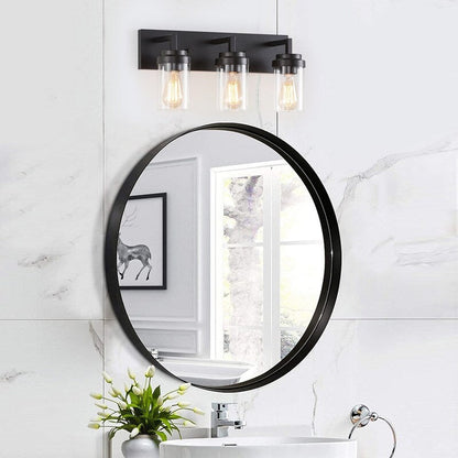 KAWOTI 3 Light Bathroom Vanity Light with Clear Glass Shade