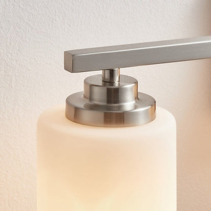 KAWOTI 3-Light Dimmable Bathroom Vanity Light with Frosted White Glass