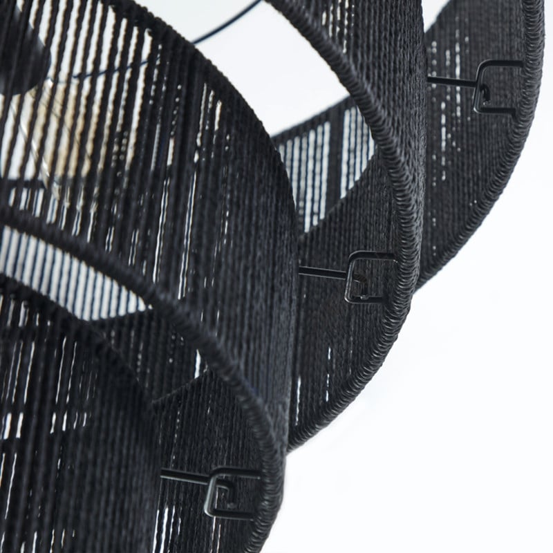 KAWOTI Width 26 5-Light 4-Tiered Bohemian Pendant Light