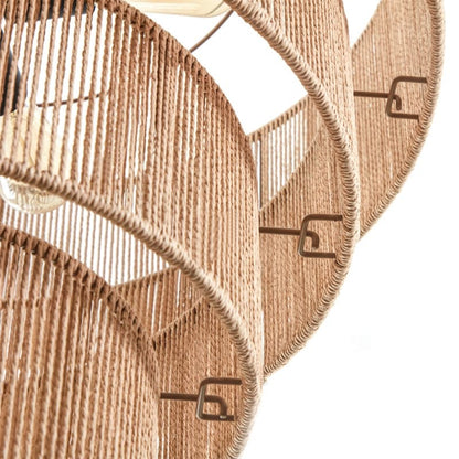 KAWOTI Width 26 5-Light 4-Tiered Bohemian Pendant Light