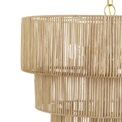 KAWOTI Width 26 5-Light 4-Tiered Bohemian Pendant Light